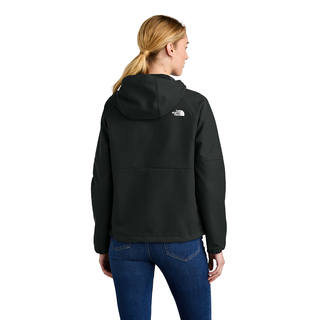 The North Face Women's TNF Black Heather Barr Lake Hooded Softshell Jacket