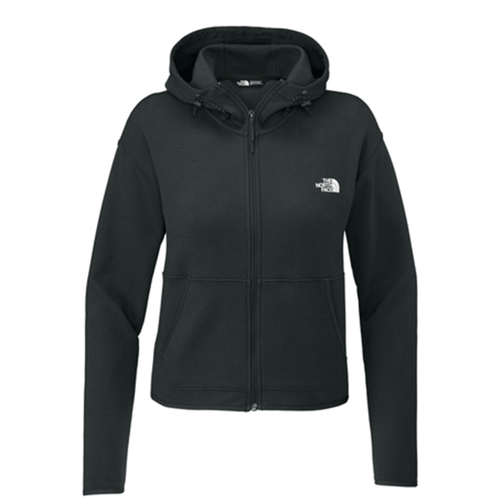 The North Face Women's Asphalt Grey Double-Knit Full-Zip Hoodie