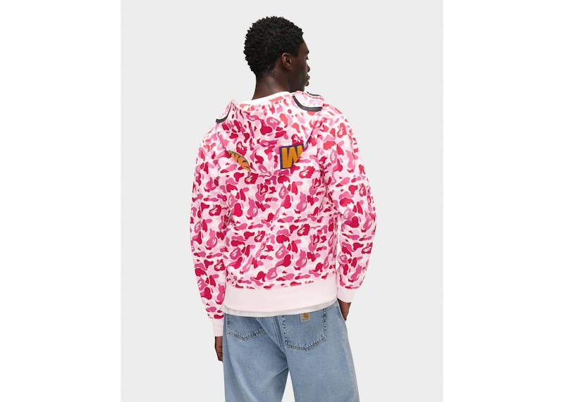 BAPE ABC Camo Shark Full Zip Hoodie Pink