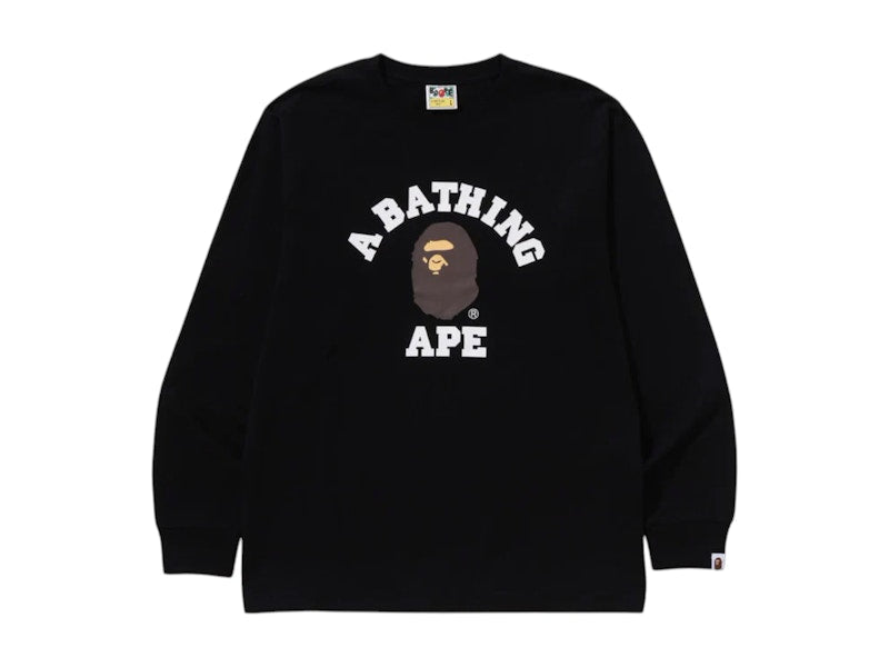BAPE College L/S Tee (SS25) Black