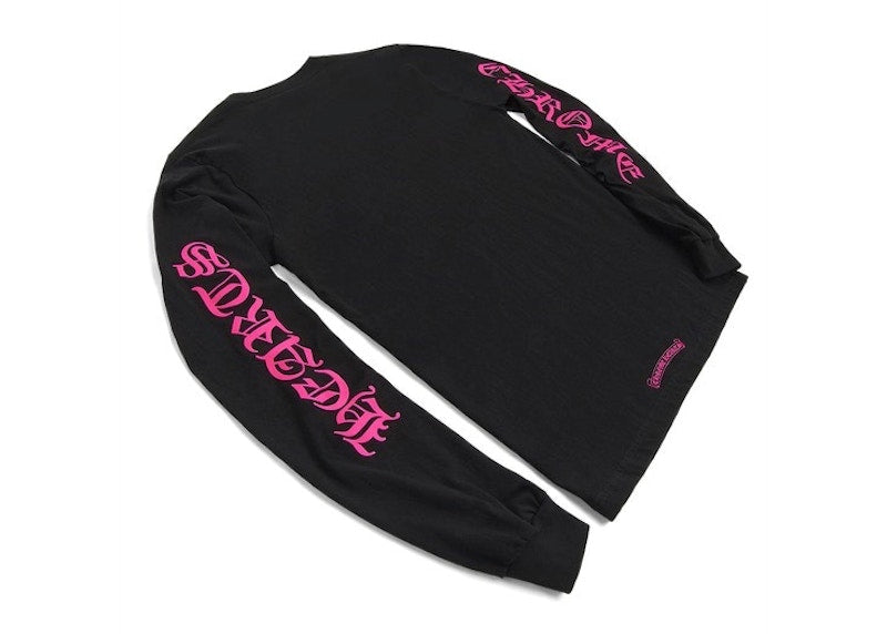 Chrome Hearts Long Sleeve Pocket Crew Hot Pink/Black