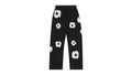 Denim Tears Cotton Wreath Baggy Sweatpants Black