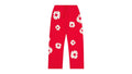 Denim Tears Cotton Wreath Baggy Sweatpants Red