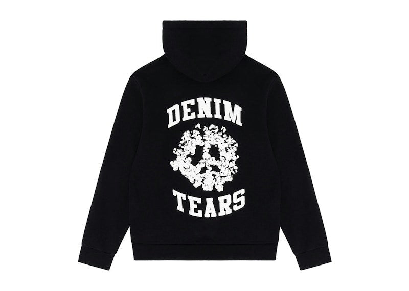 Denim Tears Denim University Zip Hoodie Black/White
