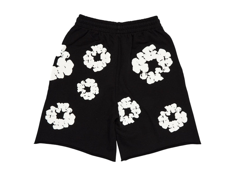 Denim Tears The Cotton Wreath Shorts Black