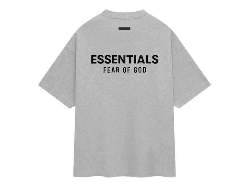 Fear of God Essentials Jersey Crewneck T-Shirt Light Heather Gray