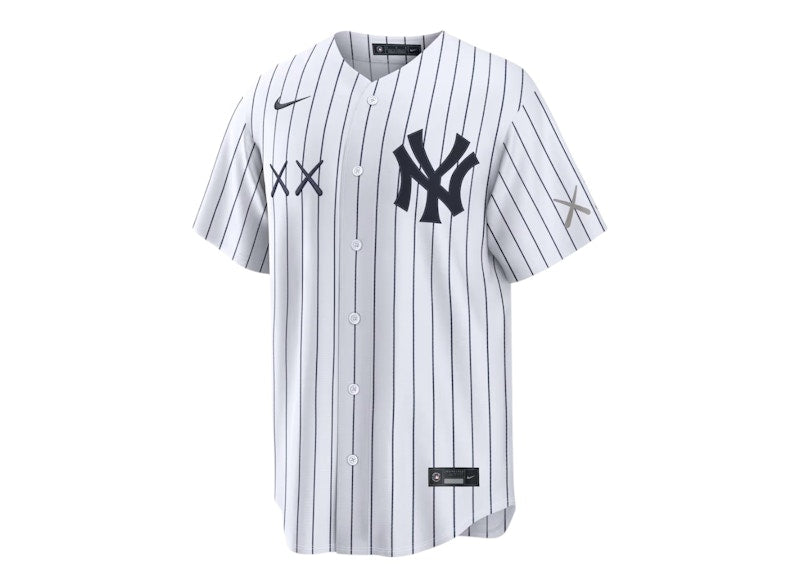 KAWS Nike MLB Stadium New York Yankees Jersey White/Blue