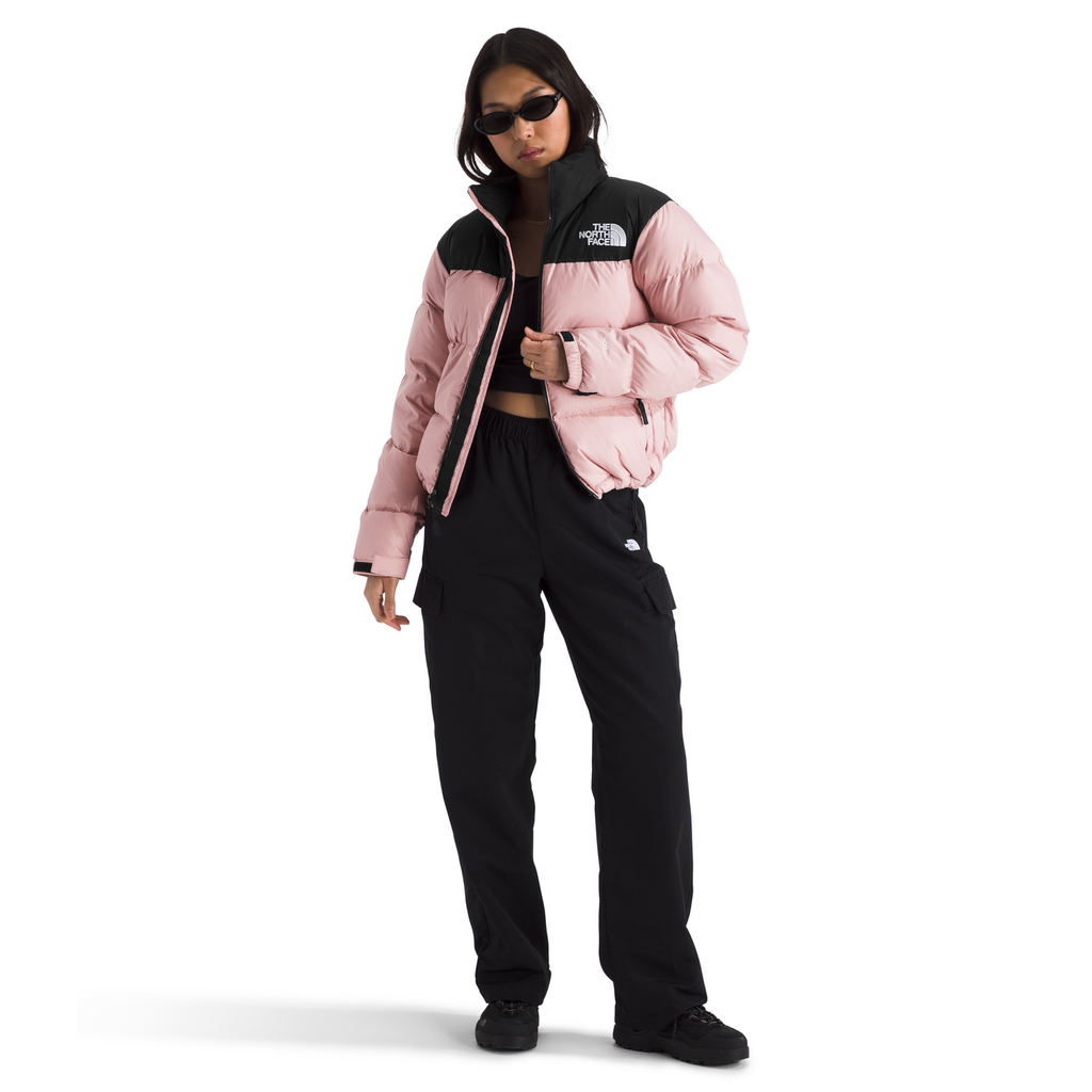 The North Face Women's 1996 Retro Nuptse Jacket in Metal Pink/TNF Black