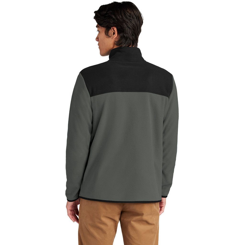 The North Face Men's Asphalt Grey/TNF Black Glacier Full-Zip Fleece Jacket