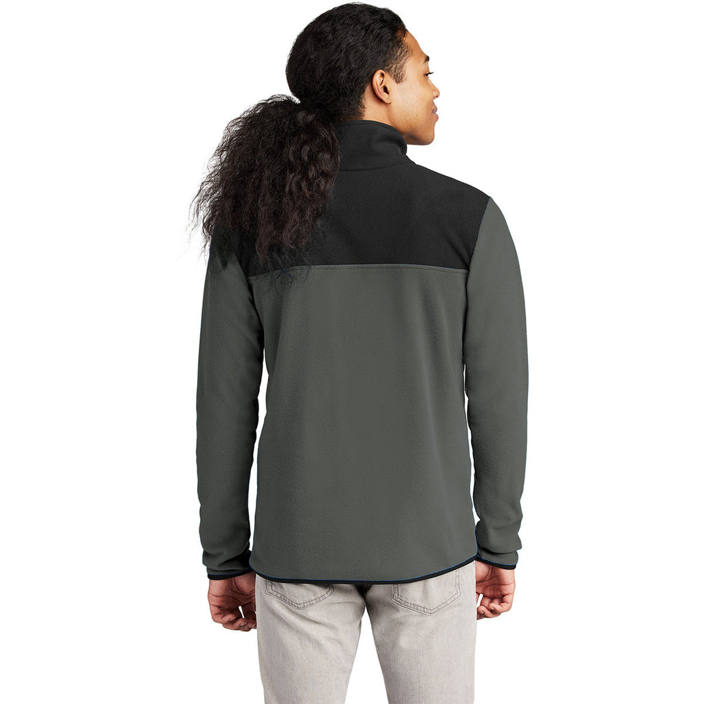 The North Face Men's Asphalt Grey/TNF Black Glacier 1/4-Zip Fleece