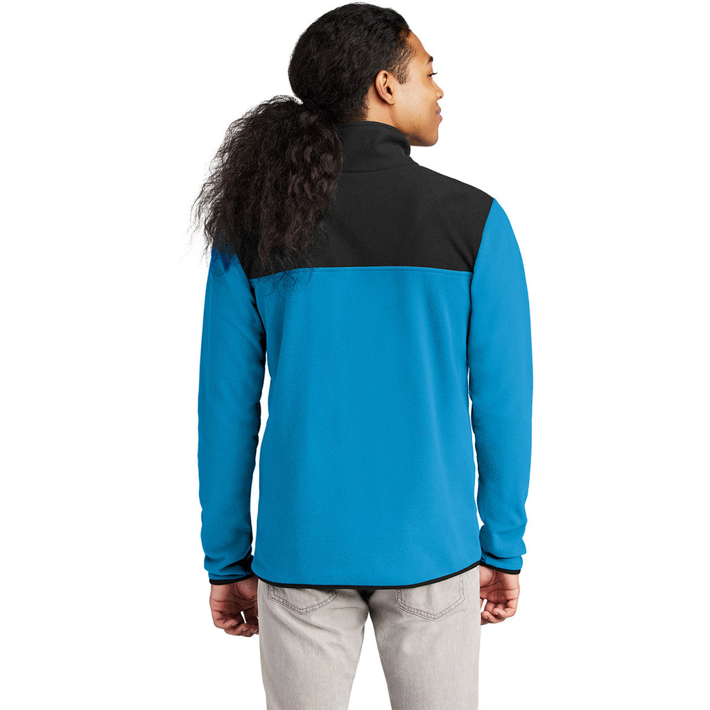 The North Face Men's Hero Blue/TNF Black Glacier 1/4-Zip Fleece
