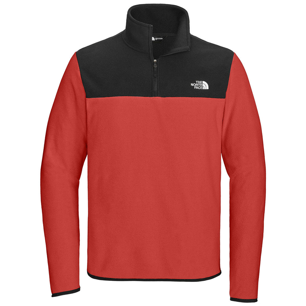 The North Face Men's Rage Red/TNF Black Glacier 1/4-Zip Fleece