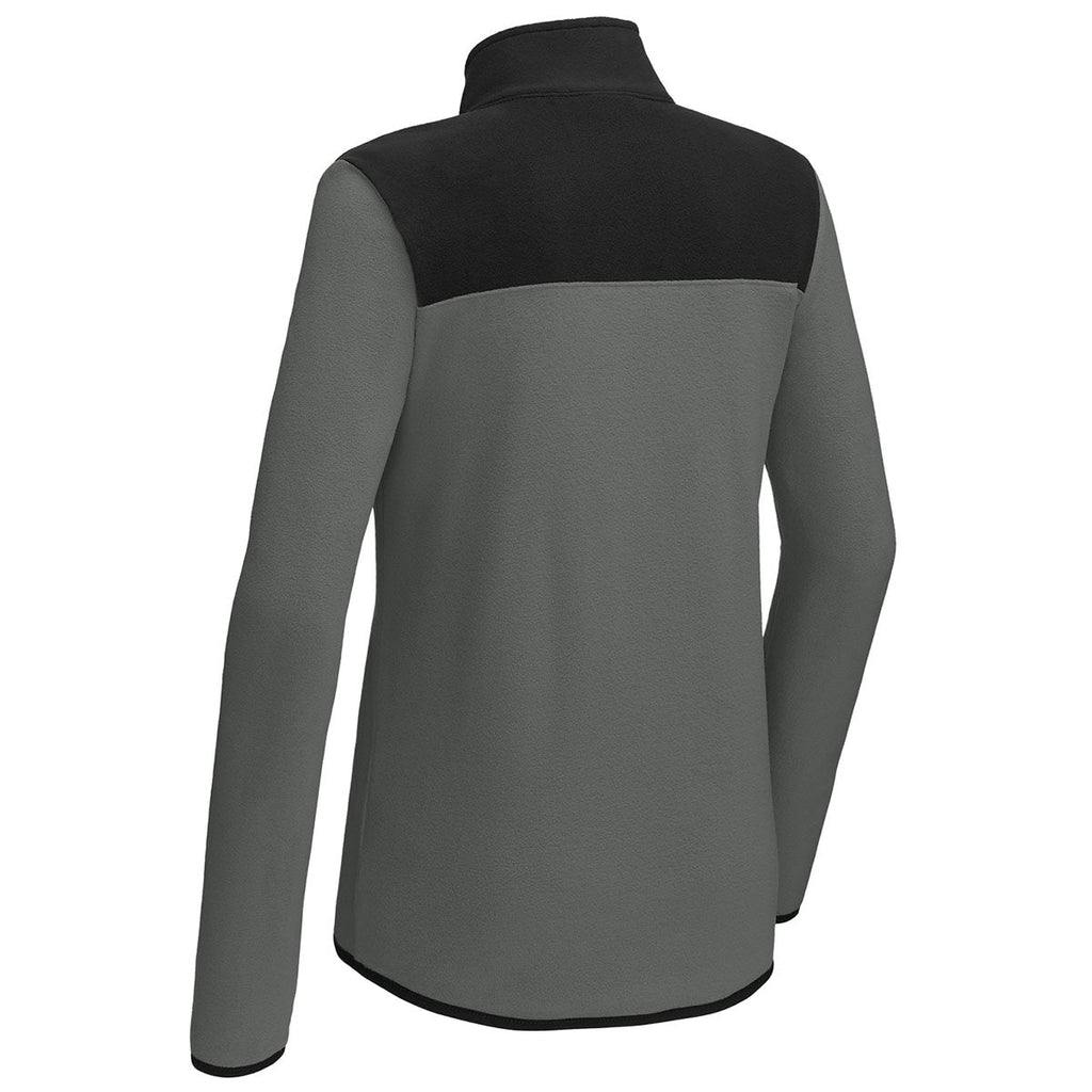 The North Face Women's Asphalt Grey/TNF Black Glacier 1/4-Zip Fleece