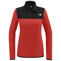 The North Face Women's Rage Red/TNF Black Glacier 1/4-Zip Fleece