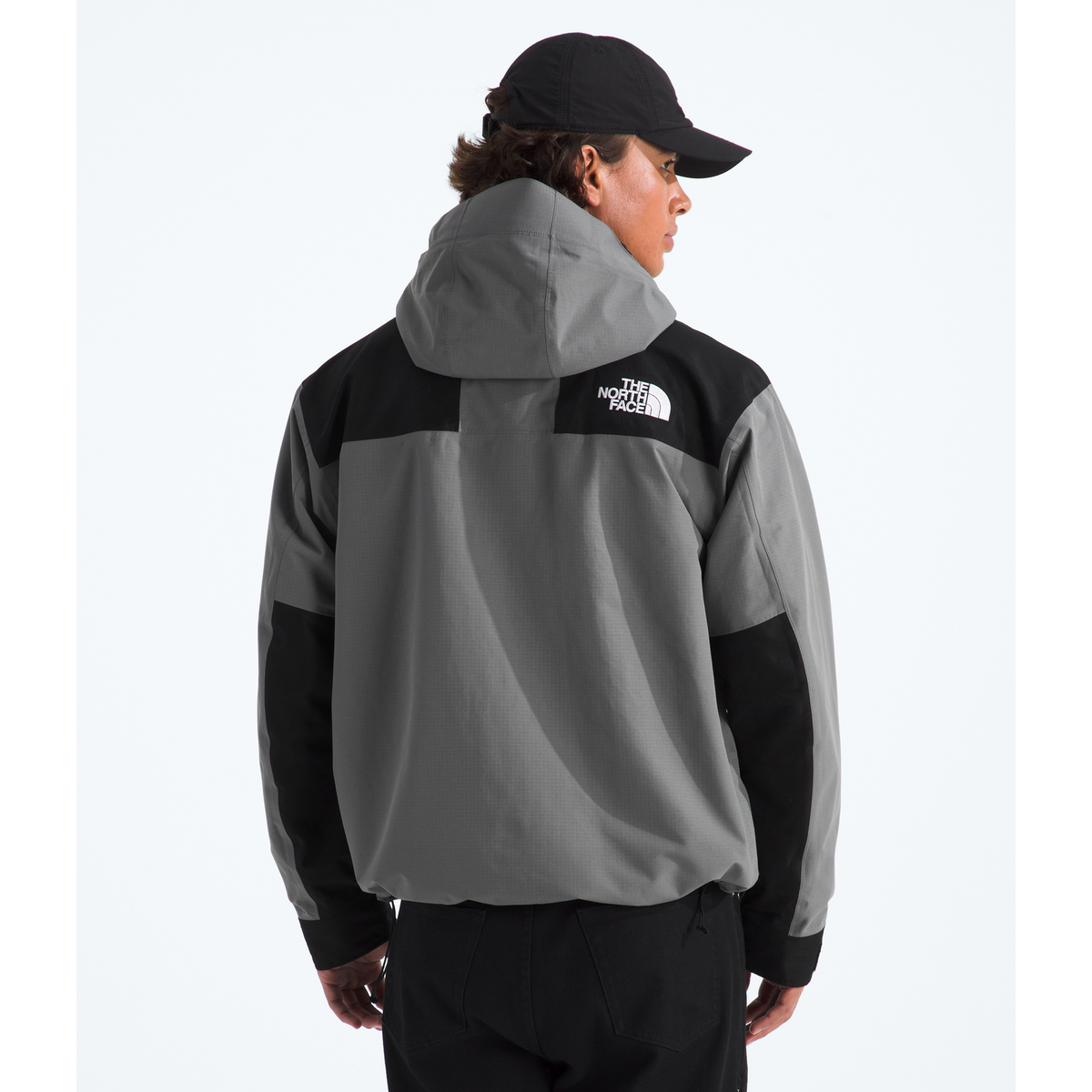 The North Face Men's DryVent Mono Mountain Jacket in Smoked Pearl/TNF Black