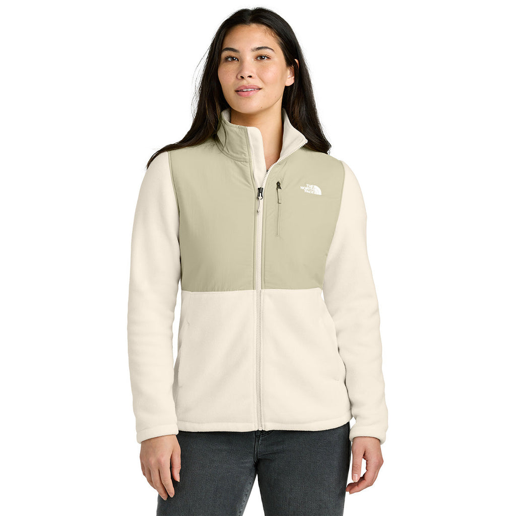 The North Face Women's Gardenia White/Gravel Highest Peak Full-Zip Fleece Jacket