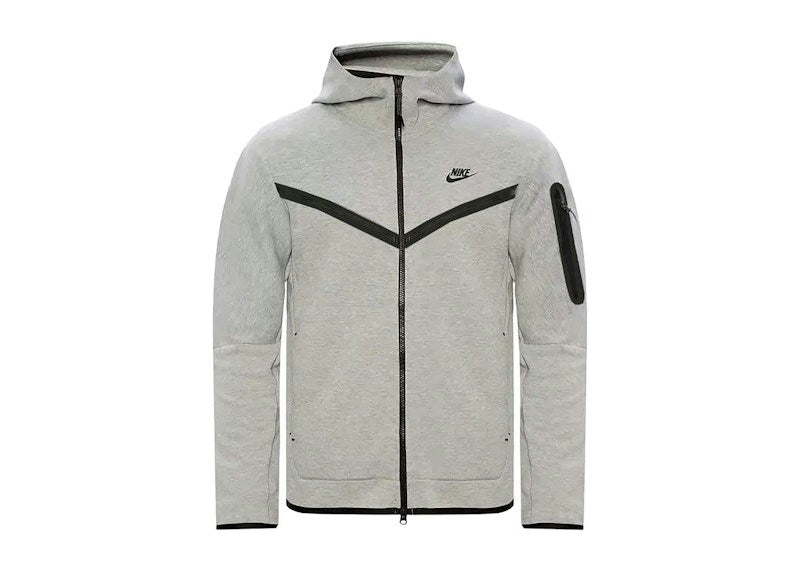 Nike Sportswear Tech Fleece Windrunner Full Zip Hoodie (FW24) Dark Grey Heather/Black
