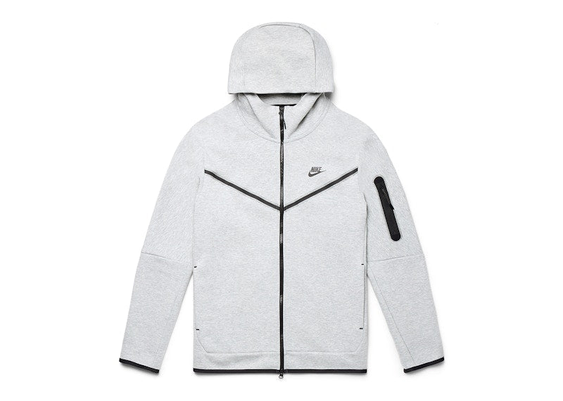 Nike Sportswear Tech Fleece Full-Zip Hoodie Heather Grey/Black