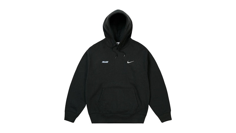 Palace x Nike Font Swoosh Hoodie Black