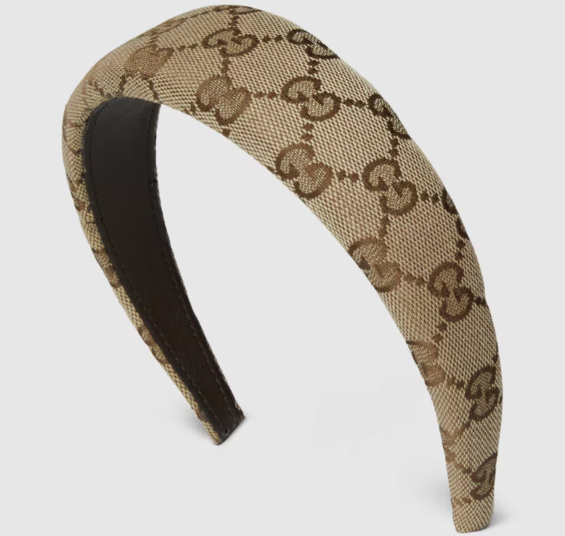Gucci Original GG Canvas Beige Ebony Headband