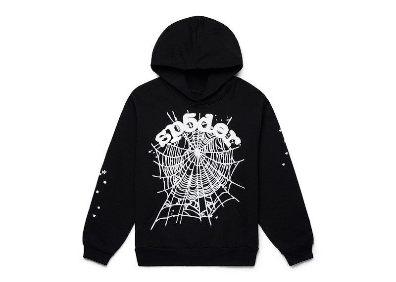 Sp5der OG Web Hoodie Black