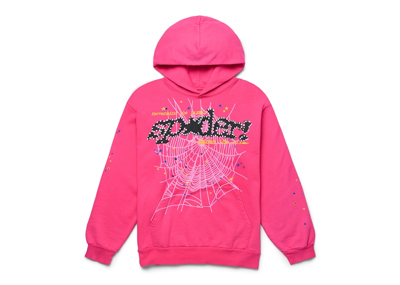Sp5der P*NK V2 Hoodie Pink