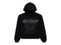 Sp5der Rhinestone Punk V2 Hoodie Black