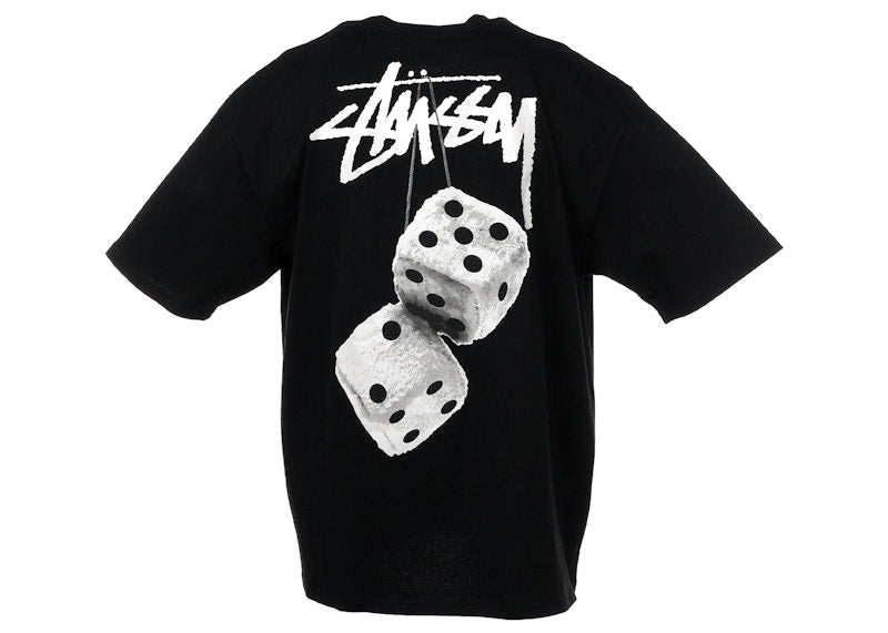 Stussy Fuzzy Dice Tee Black