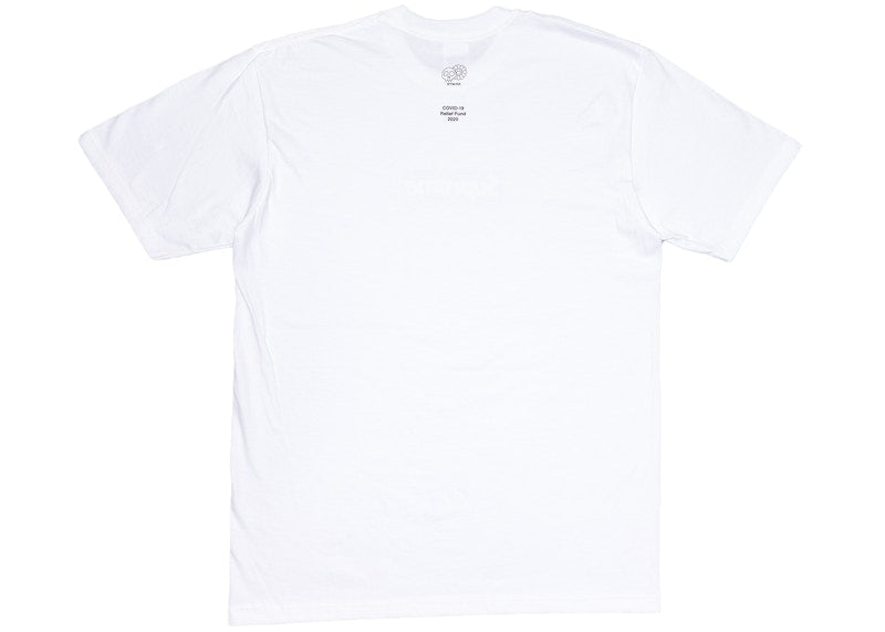Supreme Takashi Murakami COVID-19 Relief Box Logo Tee White