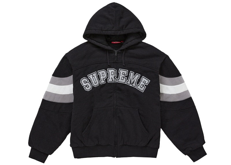 Supreme Filled Zip Up Hooded Sweatshirt Black