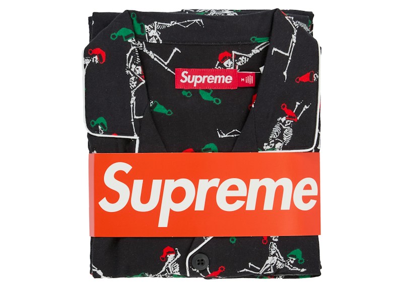 Supreme Hanes Holiday Pajama Set Black