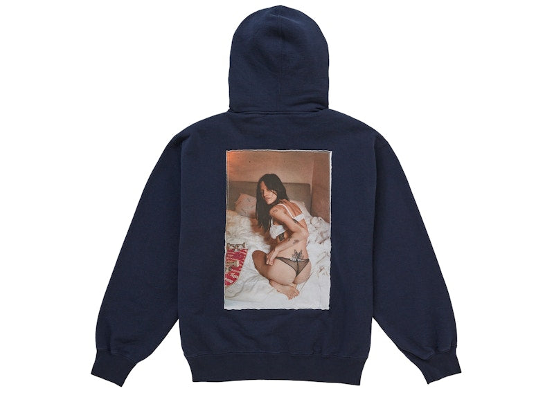 Supreme Larry Clark Zip Up Hooded Sweatshirt Navy