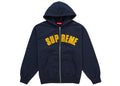 Supreme Larry Clark Zip Up Hooded Sweatshirt Navy