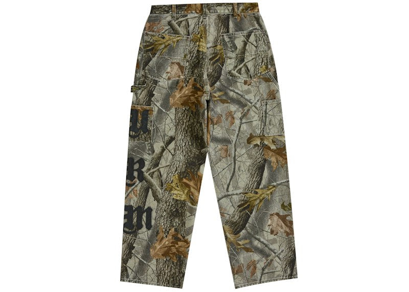 Supreme Leather Applique Double Knee Painter Pant Realtree Hardwoods Camo