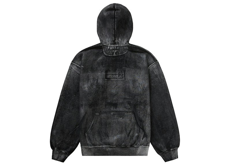 Supreme MM6 Maison Margiela Foil Box Logo Hooded Sweatshirt Black