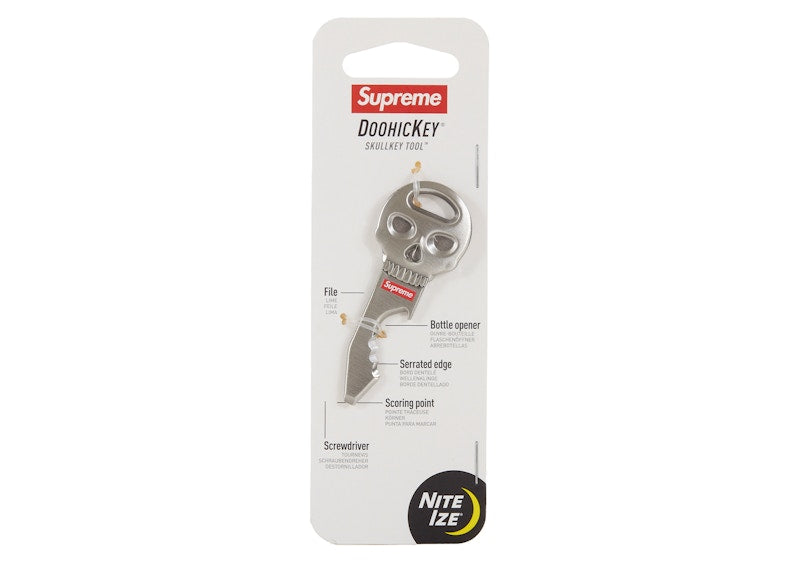 Supreme Nite Ize Skull Key Tool Silver