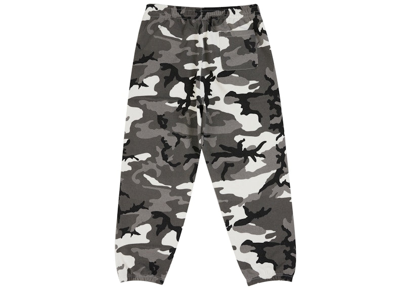Supreme Satin Applique Sweatpant (SS26) Snow Camo