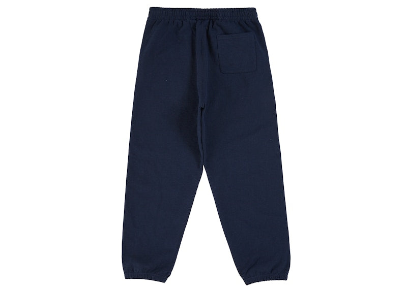 Supreme Satin Applique Sweatpant (SS26) Washed Navy