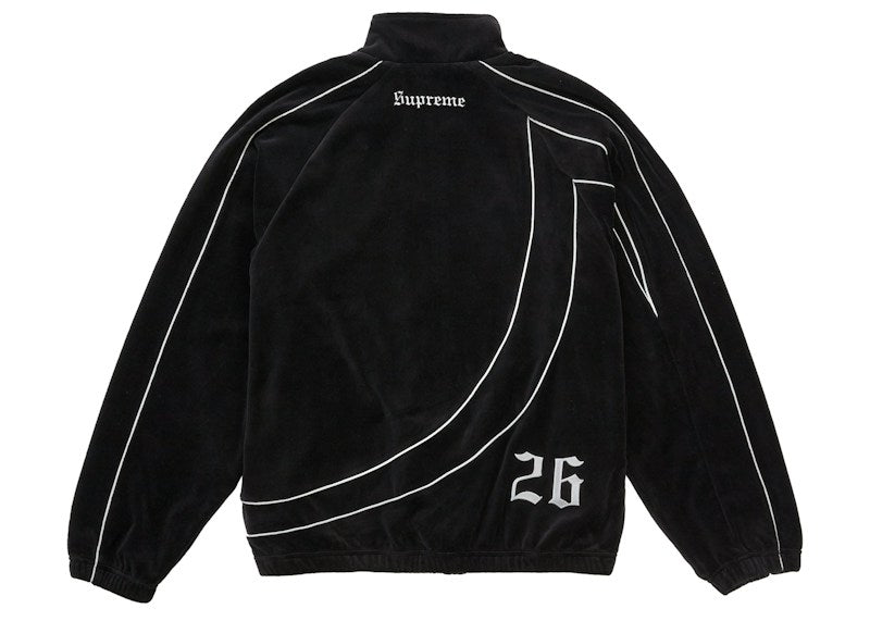 Supreme Umbro Velour Track Jacket Black