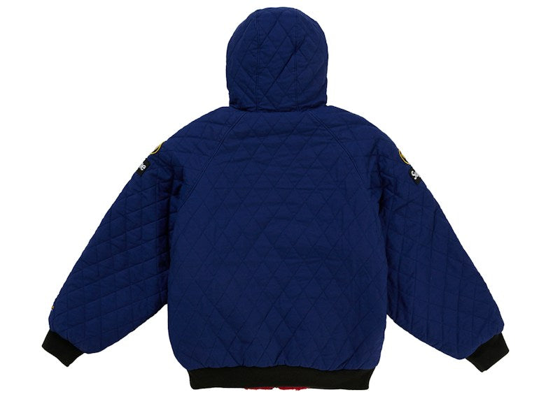 Supreme Vanson Leathers Reversible Quilted Hooded Jacket