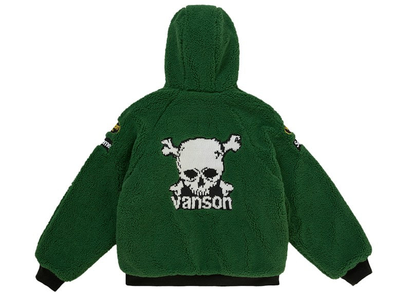 Supreme Vanson Leathers Reversible Quilted Hooded Jacket