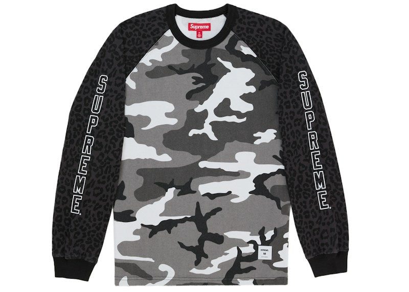 Supreme Wildlife Camo Raglan L/S Top