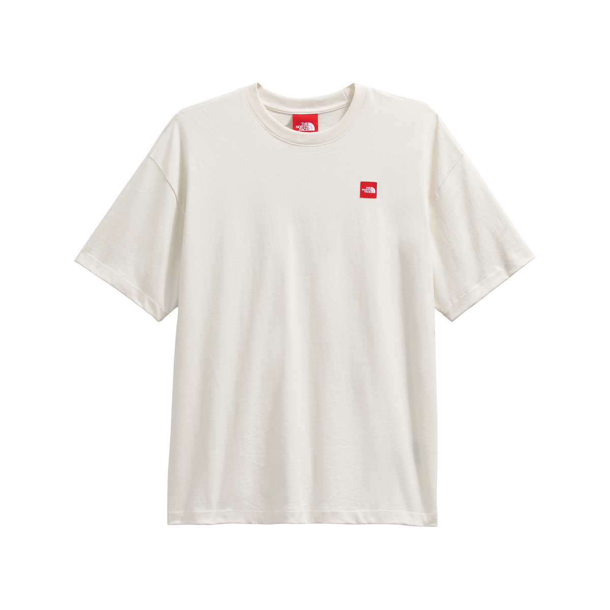 The North Face Men's Red Box Short-Sleeve T-Shirt in White Dune