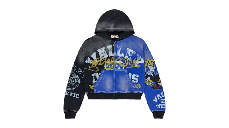 Vale Forever Bipolar Big Zip Up Hoodie Grey