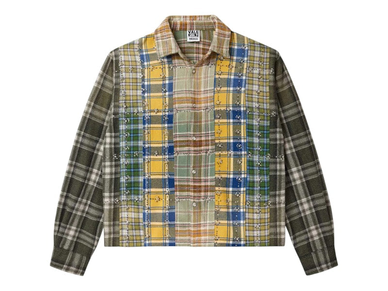 Vale Forever Earth Day L/S Flannel Green/Patchwork