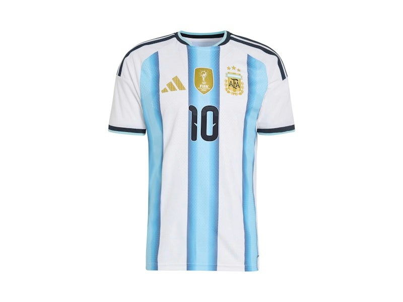 adidas Argentina 26 Home Authentic Messi Jersey White/Icey Blue/Light Blue