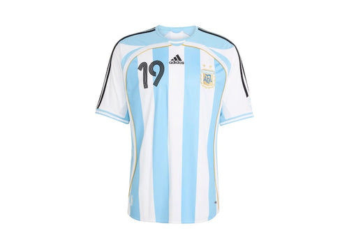 adidas Argentina Home 2006 Messi Jersey White/Clear Blue
