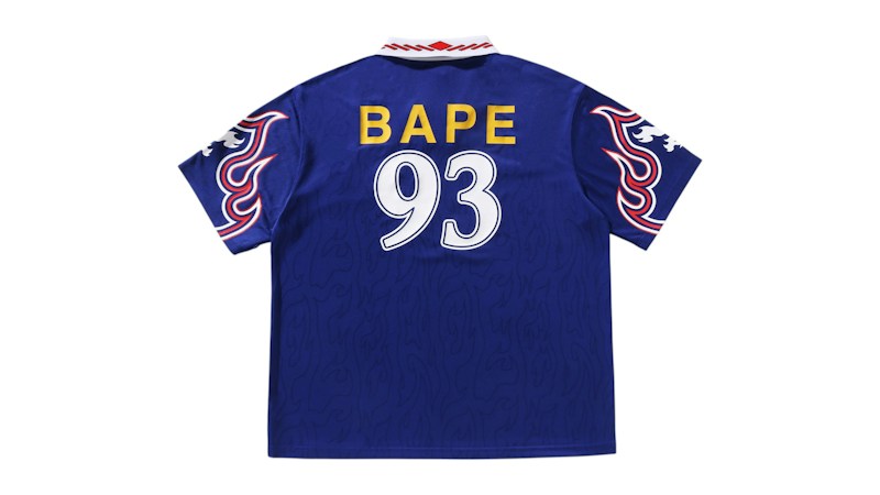 adidas x BAPE Flame Jersey Blue
