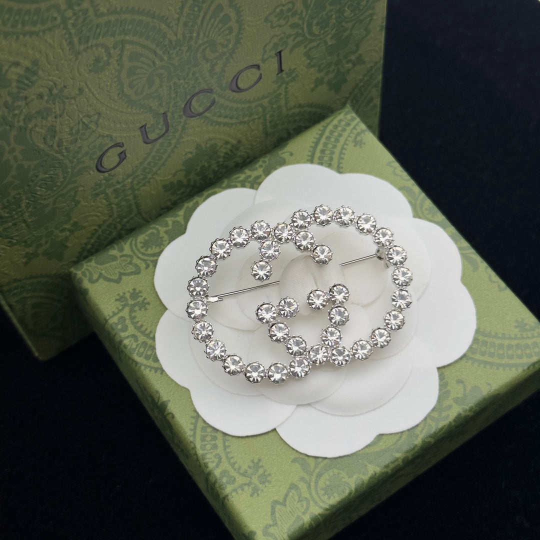 Gucci Brooch Silver 184412