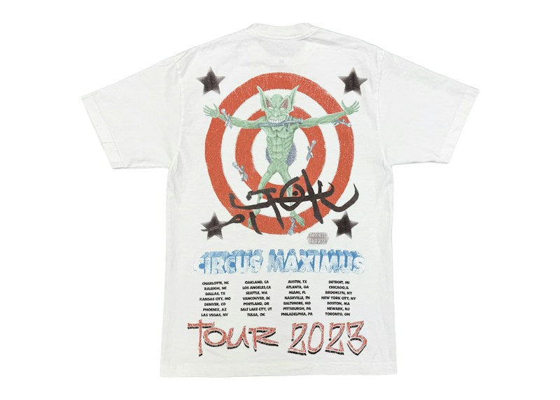 Travis Scott Utopia Circus Maximus 2023 Tour III Tee White